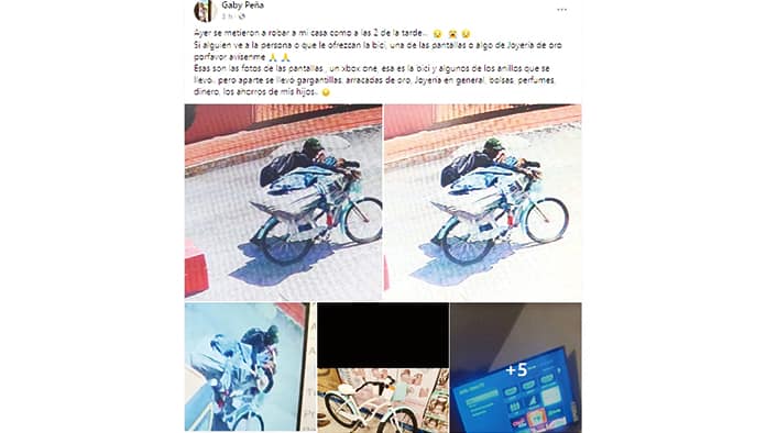 Reportan a ladrón.