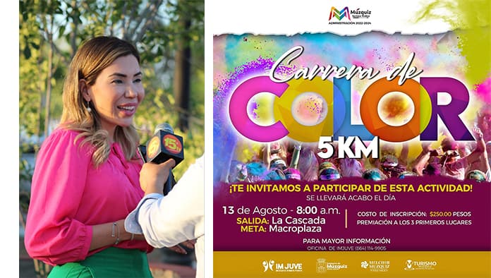 Invita Múzquiz  a “Carrera de Color 5K