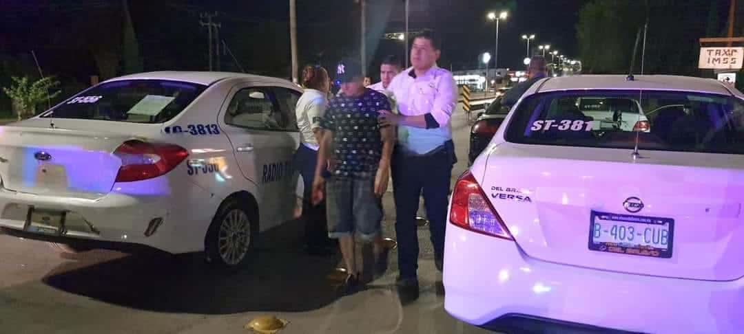 Se impacta contra taxista Y se da a la fuga