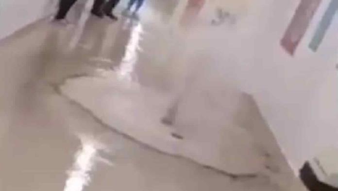 Se inunda nuevo hospital de Querétaro tras fuerte lluvia