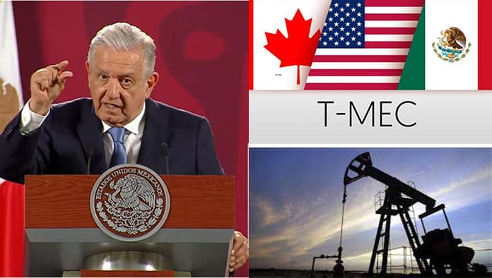 Amenaza AMLO con salirse del T-MEC