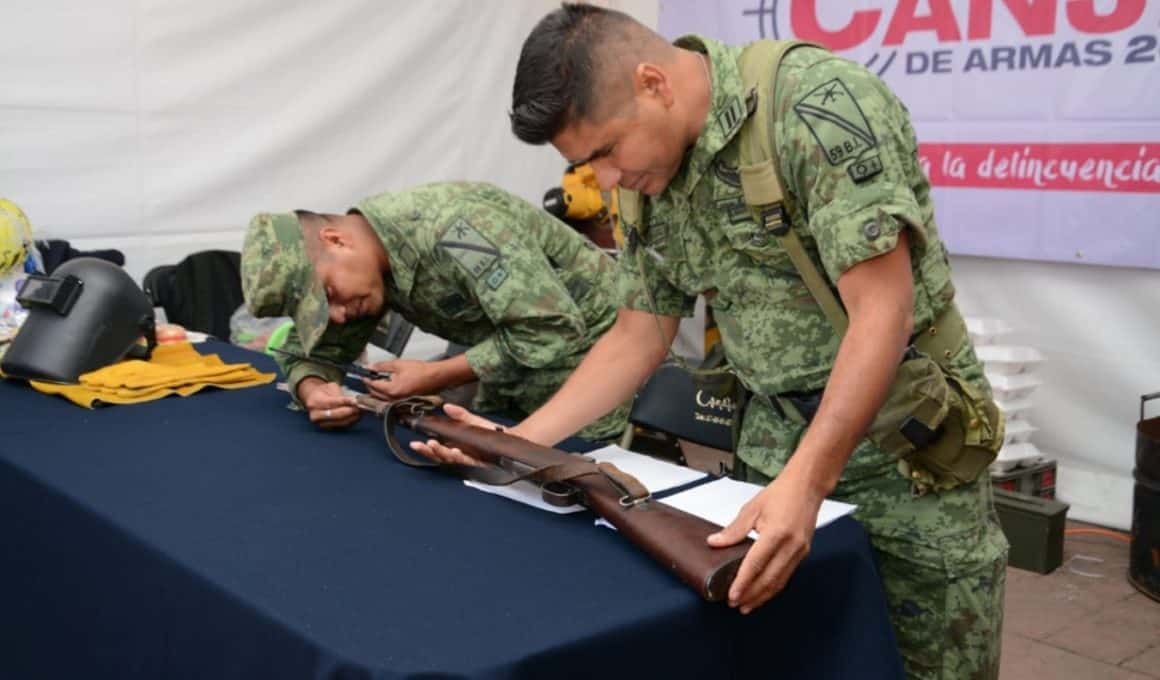 El Teniente Jorge Luis Trejo de Jesús dijo que las personas que entreguen el armamento no serán cuestionadas sobre la portación y la procedencia de las armas.