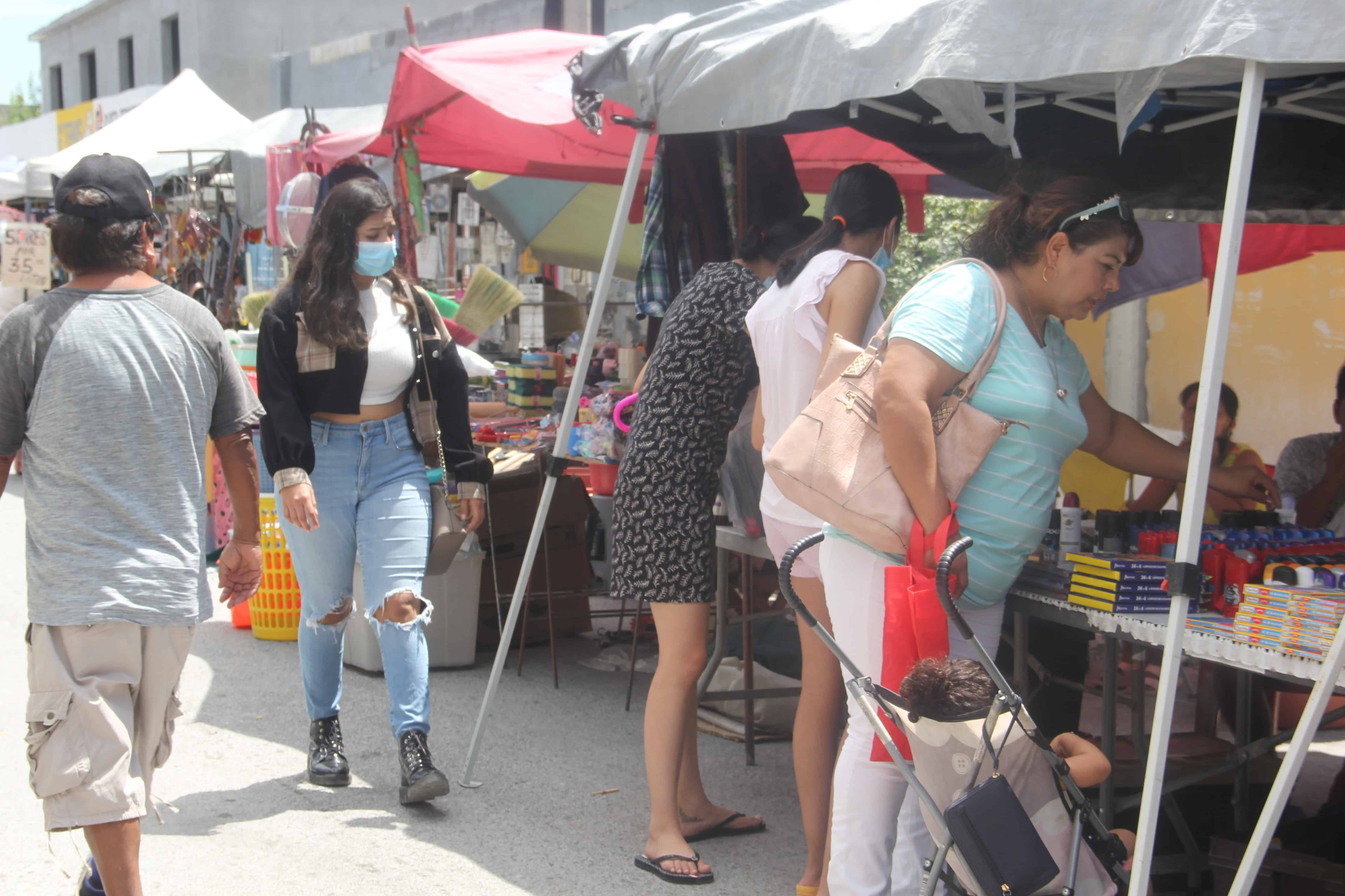 Es poca la venta que se detecta en el comercio ambulante.
