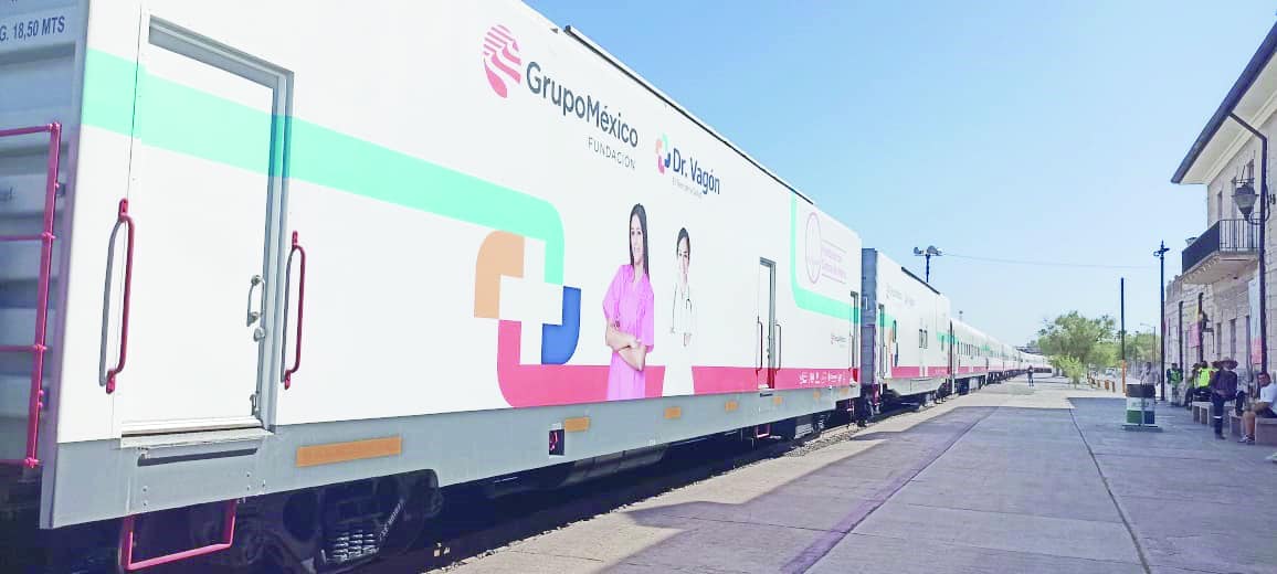 Gracias a la iniciativa de Grupo México, llega a Frontera el “Doctor Vagón, el tren de la salud” con atención médica gratuita para todos.