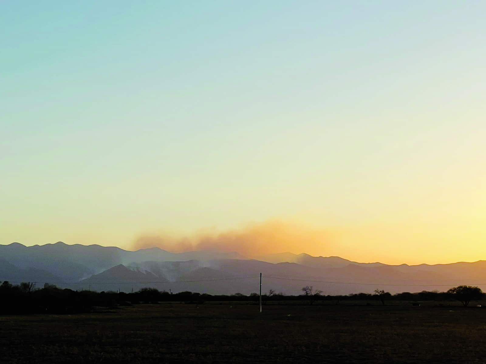 Arrasa fuego con  Sierra Santa Rosa