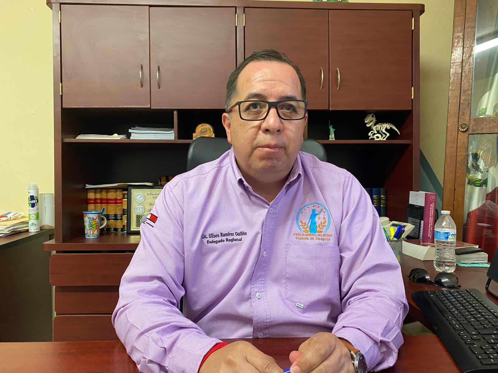 Ulises Ramírez Guillén delegado de la FGE en la Carbonífera.
