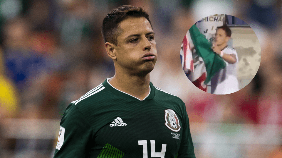 Video: Chicharito arrojó bandera de México al suelo y se negó a firmarla