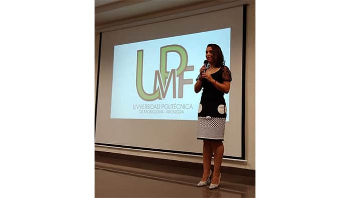Esra Cavazos del Bosque, rectora de la UPMF.