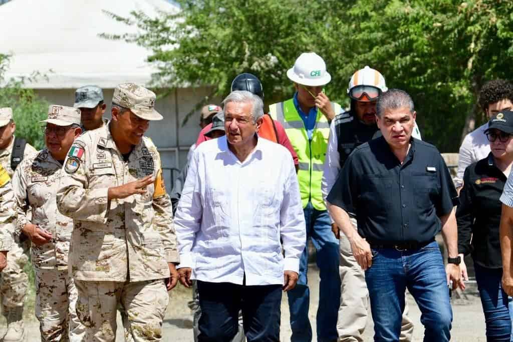 Revisan AMLO y MARS acciones del rescate