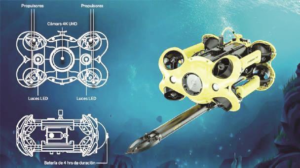 Entran a mina con dron subacuático 