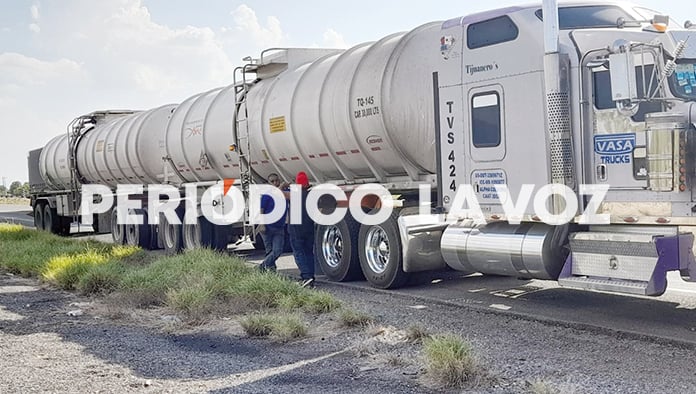 Causa alarma pipa sobre la carretera 57