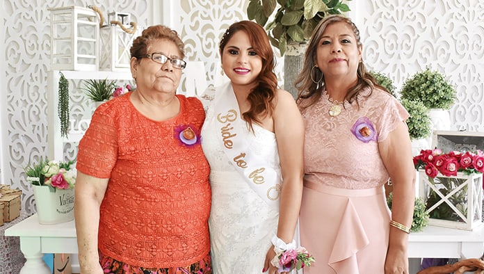 Valeria rumbo al altar