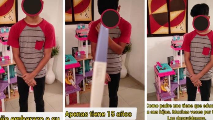 Menor de 15 años embaraza a la novia de 14 y recibe regaño en TikTok