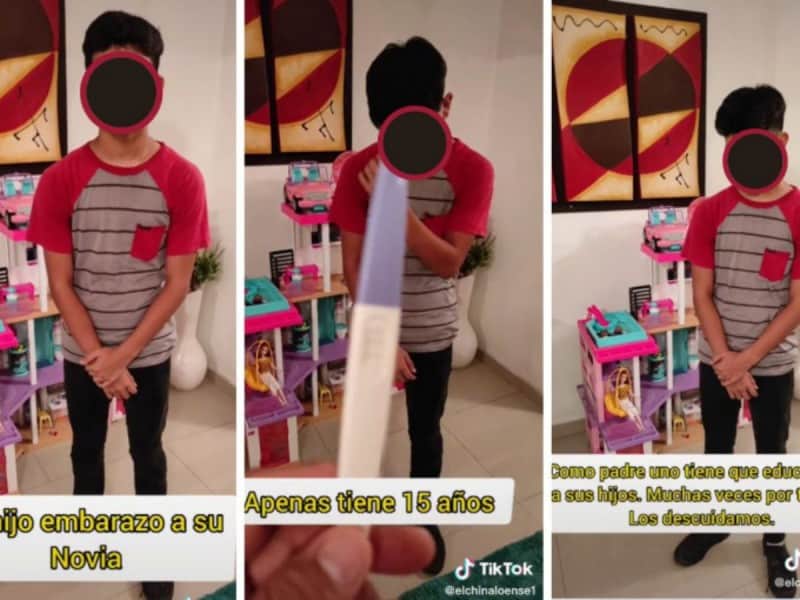 Menor de 15 años embaraza a la novia de 14 y recibe regaño en TikTok