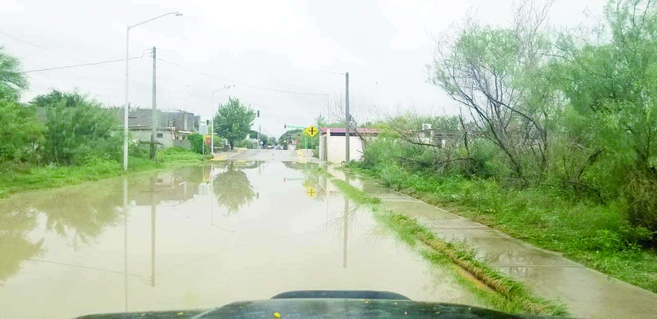 Encharcamientos en la ciudad con las lluvias recientes.
