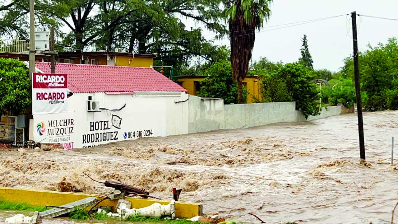 Baja el caudal del Río Sabinas