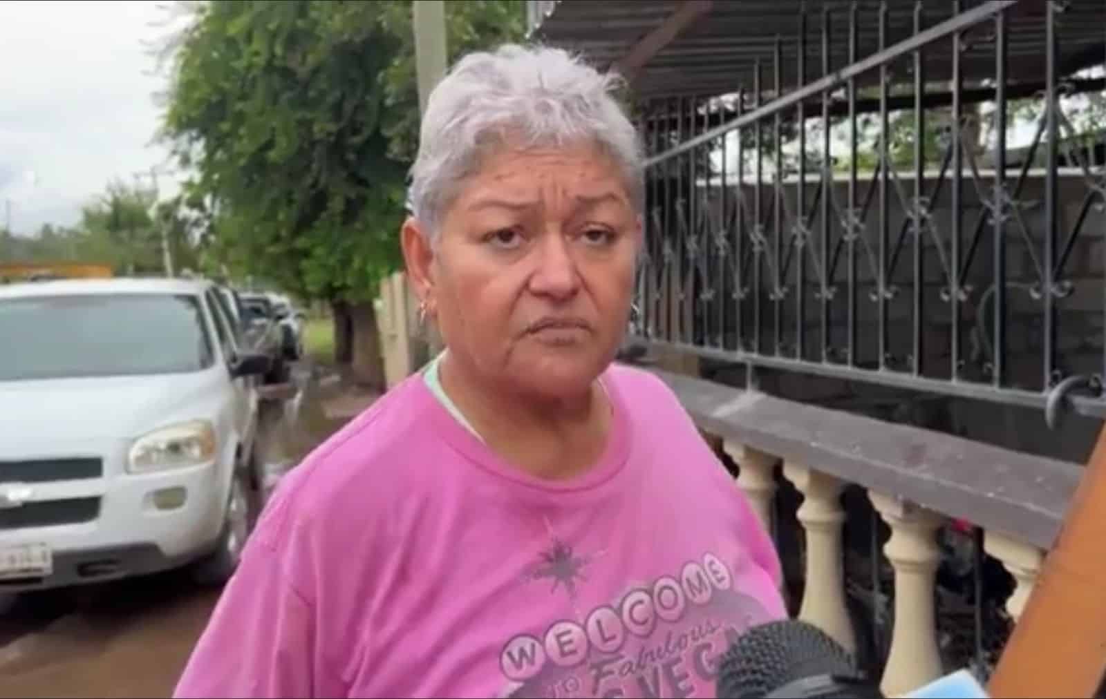 María Guadalupe N culpa a Minera Grown de la inundación.