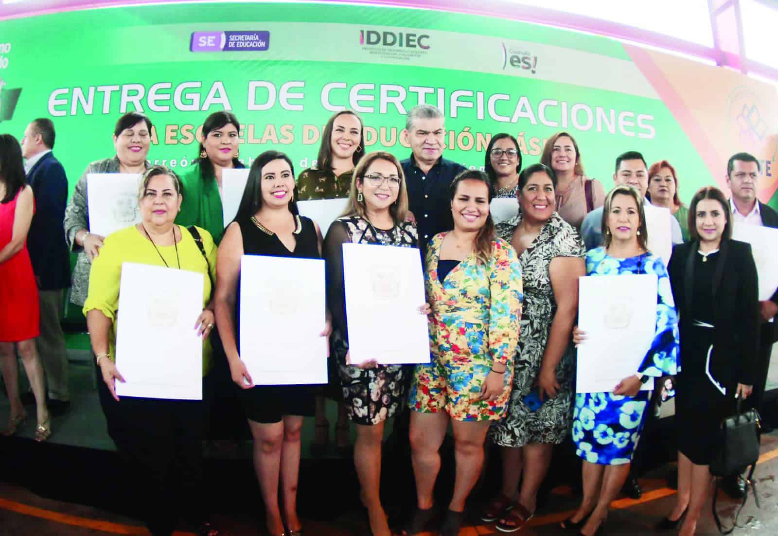 Entrega MARS certificaciones a escuelas