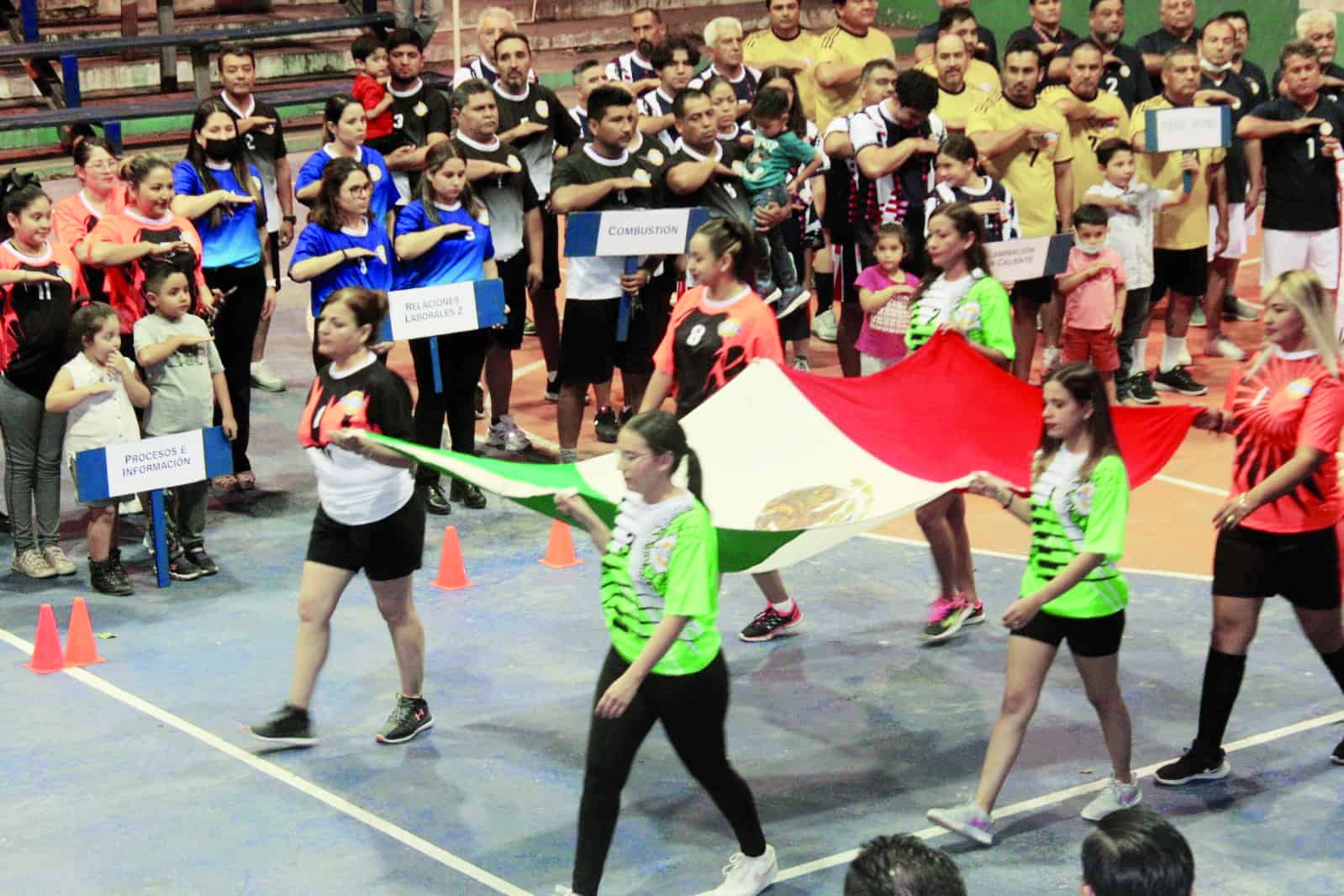 Inauguran Volibol departamental de AHMSA