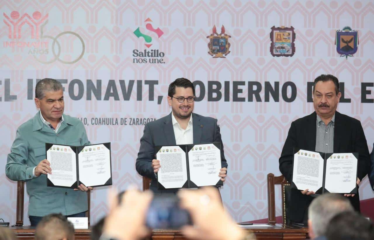 Firman convenio Coahuila e Infonavit