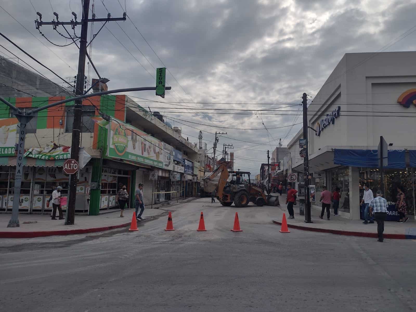 Invierte SIMAS 360 mil en calle De la Fuente