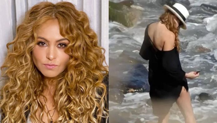 Paulina Rubio rompe el silencio respecto a las supuestas fotos defecando en la playa