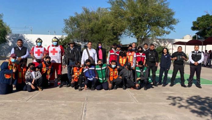 Realizan simulacro en Ladislao Farías