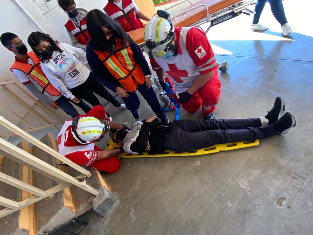 Realizan simulacro en Ladislao Farías