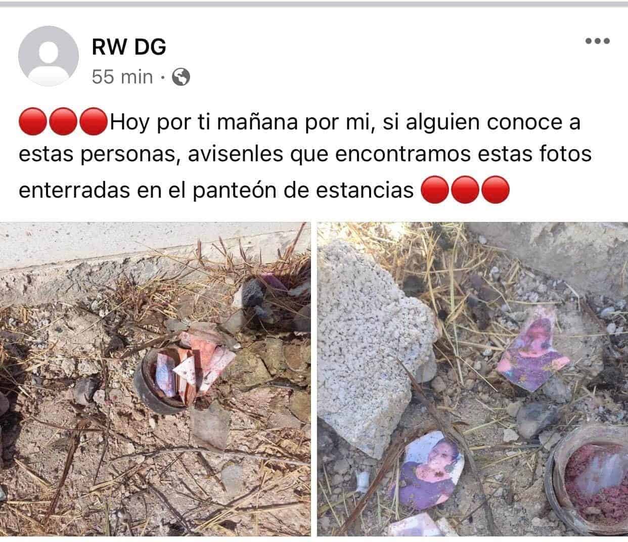 Hallan brujería en Panteón de Estancias