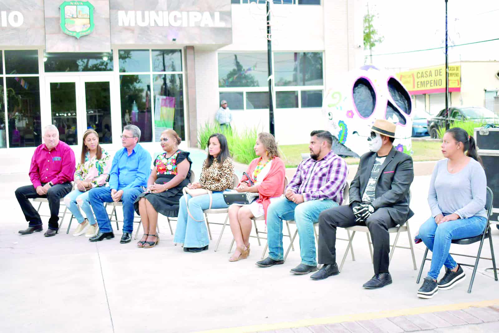Celebran concurso de calaveras monumentales