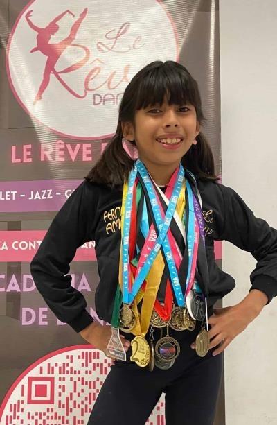 María Fernanda Amaya Galindo Clasifica al mundial de Danza Jazz Artística en Italia