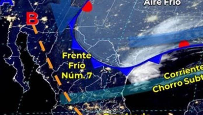 Se hace presente el frente frío número siete