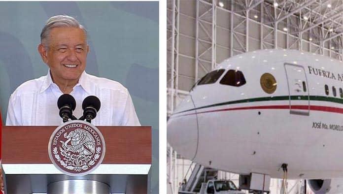 Reconoce AMLO fracaso en venta de avión presidencial; ahora lo rentará