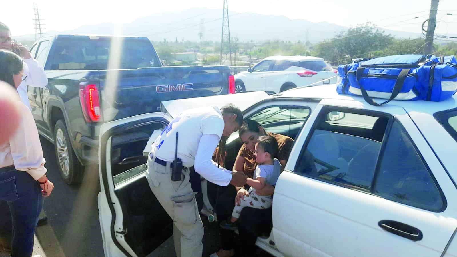 Lesiona a bebé en carambola