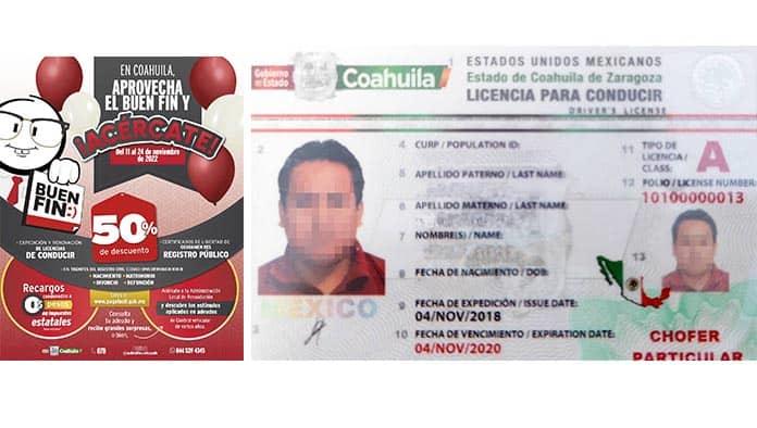 Desde hoy licencias de manejo con 50% de descuento por Buen Fin