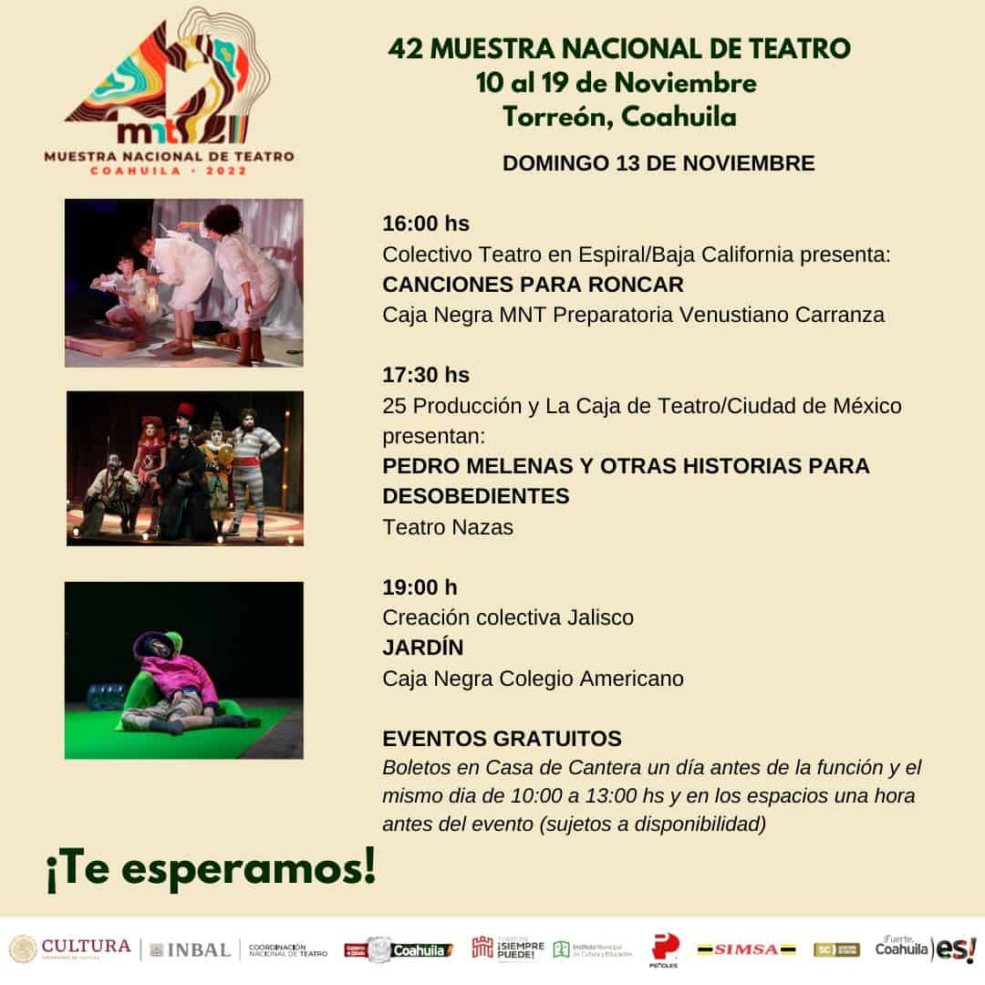 Promueven Muestra Nacional de Teatro