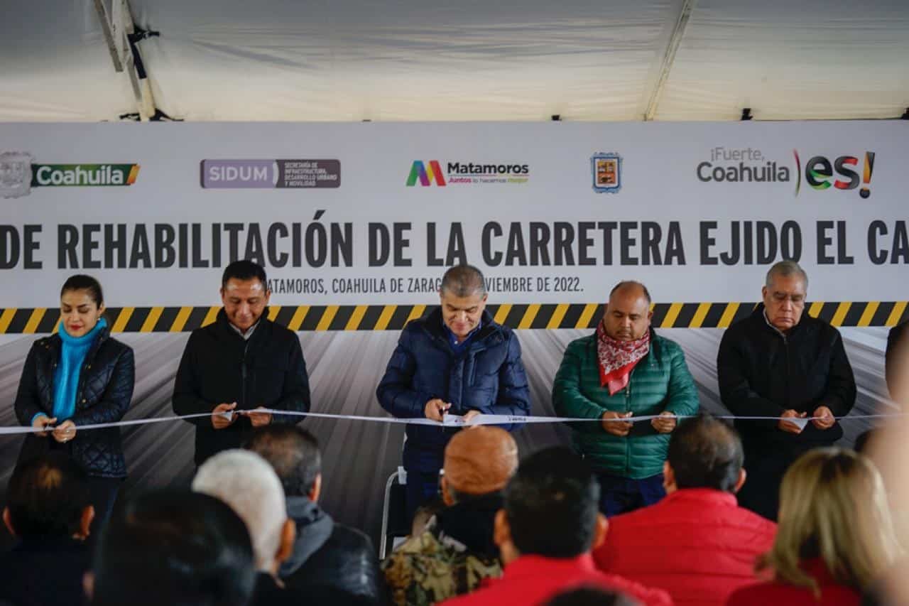 Rehabilita MARS carretera al ejido ‘El Cambio’