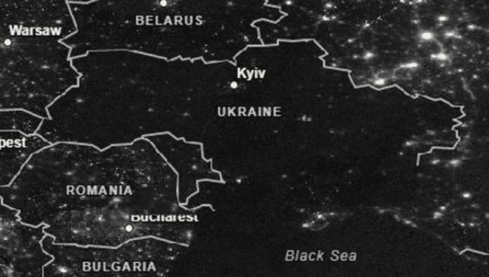 NASA muestra fotos del gran apagón que sufre Ucrania