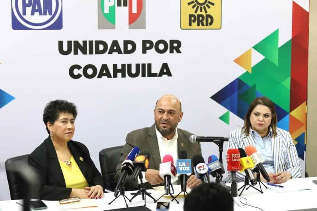 PAN, PRI y PRD en unidad por Coahuila