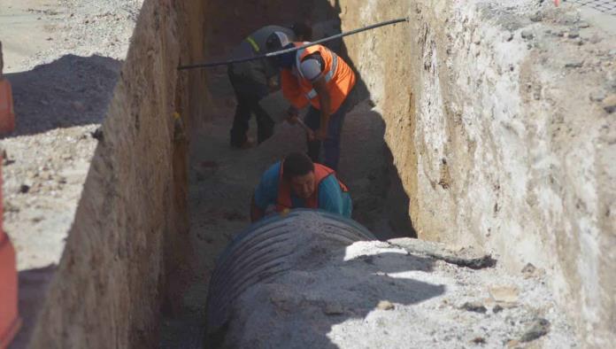 Avanza el drenaje pluvial en la Borja
