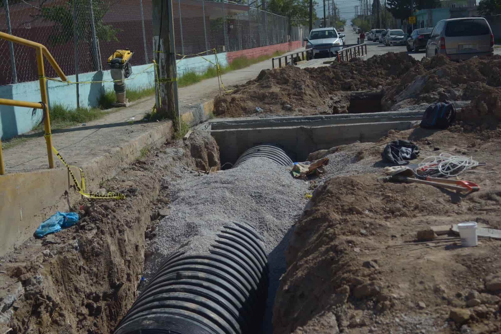 Avanza el drenaje pluvial en la Borja