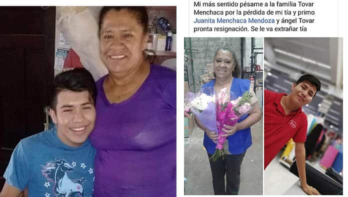 A través de Facebook, miles de internautas lamentaron el fallecimiento de Doña Juanita y de su hijo Ángel Roberto.