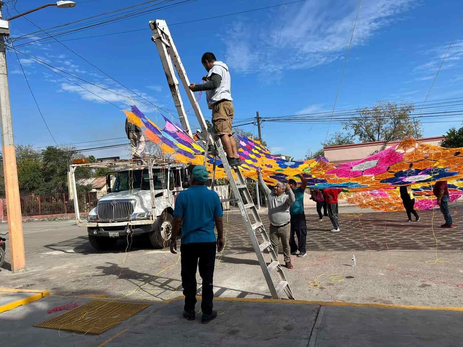 Instalan tejido Guadalupano