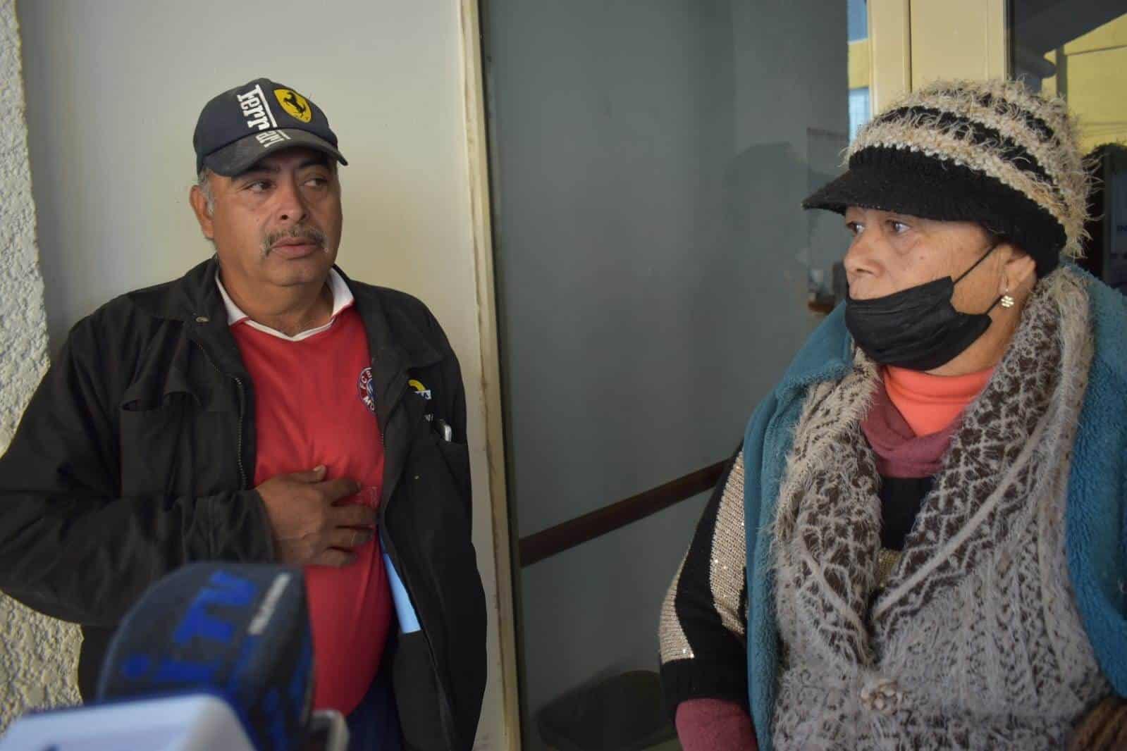 Jesús Estrada González, ex obrero de Ahmsa que tuvo un accidente y se lesionó la rodilla.