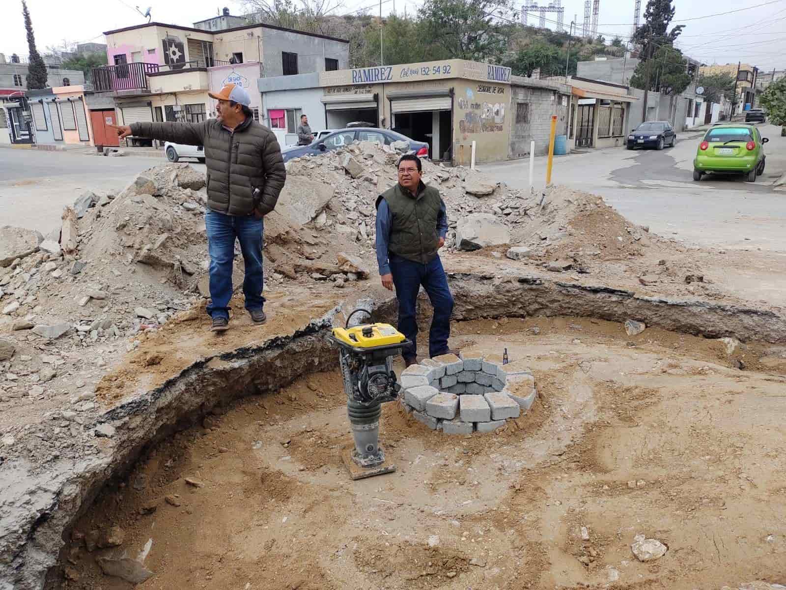 Supervisa Beto Piña obras en Frontera