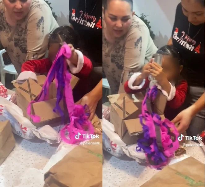 Regalo de broma a niña en Tik Tok desata las críticas en la red social