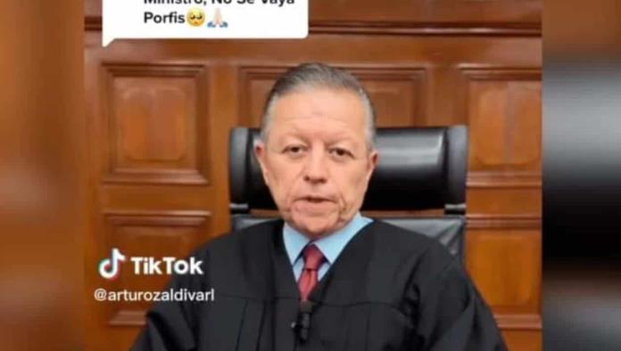 Arturo Zaldívar promete que no dejará Tik Tok tras dejar la presidencia de la SCJN