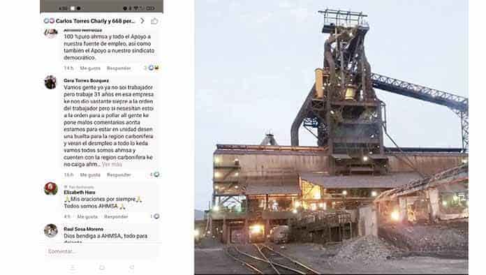 Ciudadanos y trabajadores se unen al apoyo a Altos Hornos de México.