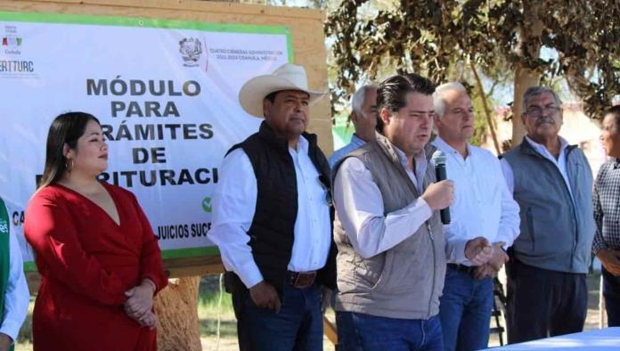 Anuncian acuerdo para escrituración