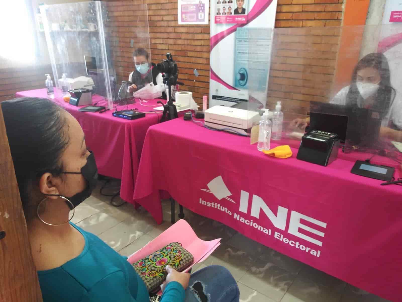 Modulo del INE estará abierto hasta el 27 de enero, se va por unos días y regresa para el 3 de febrero, informó el personal.